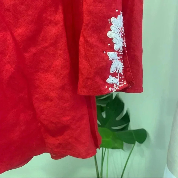 Lafayette 148 Embroidered Tunic Top - Picture 2 of 10